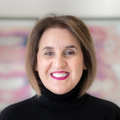 A headshot photo of dentist Sharareh Khosbin of Torrance Dental Center